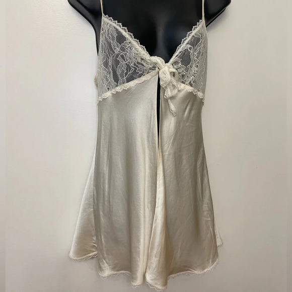 Vintage Victoria Secret Silk|| Camisole Lingerie Baby Doll Open Blouse. - Picture 2 of 10